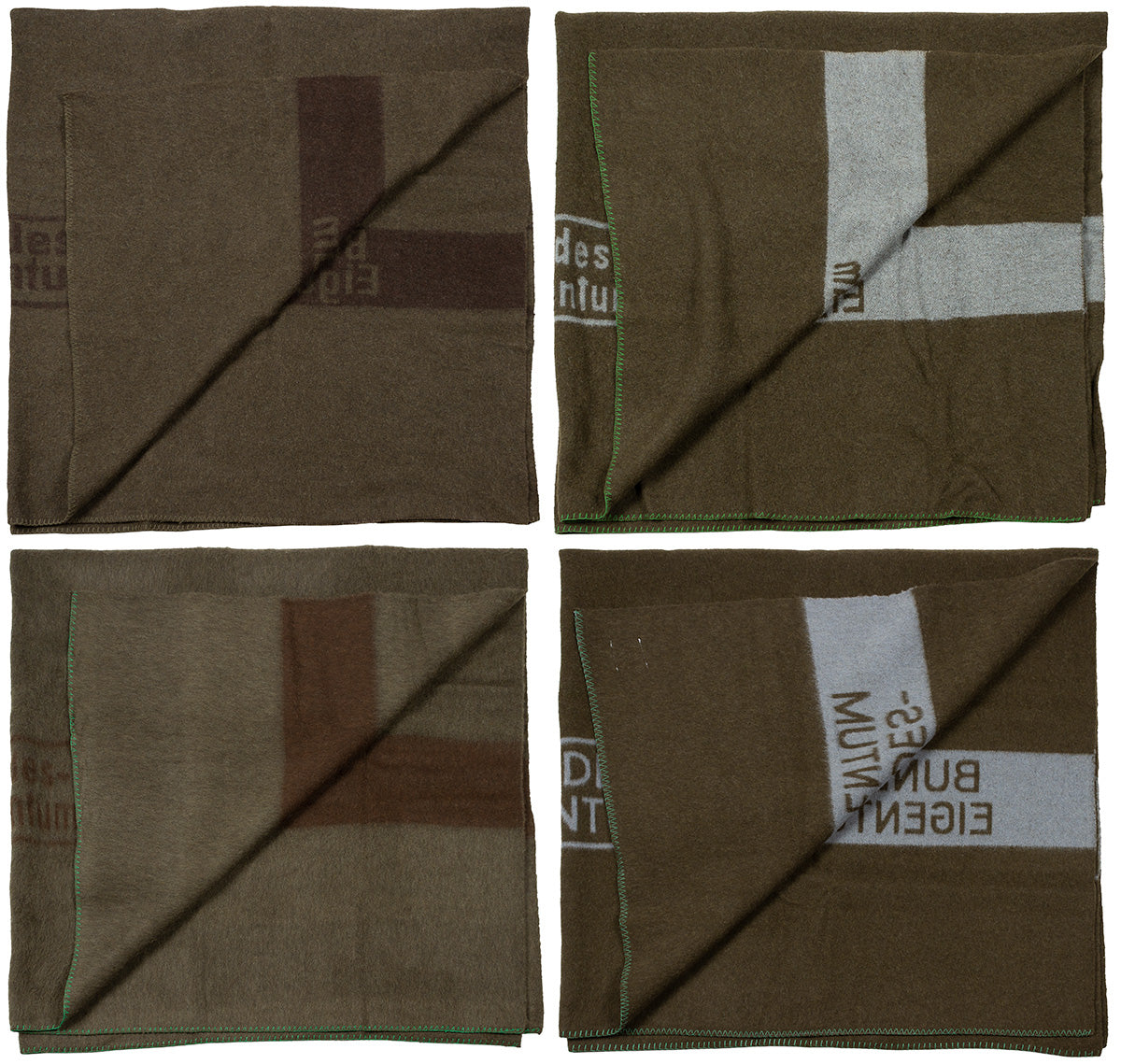 Koc wojskowy Armii Niemieckiej 210 × 200 cm – 100% wełna