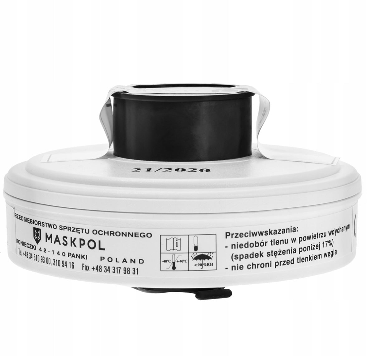 Filtr Maskpol F 21/80-P3 do Maski Przeciwgazowej Standard NATO 40mm