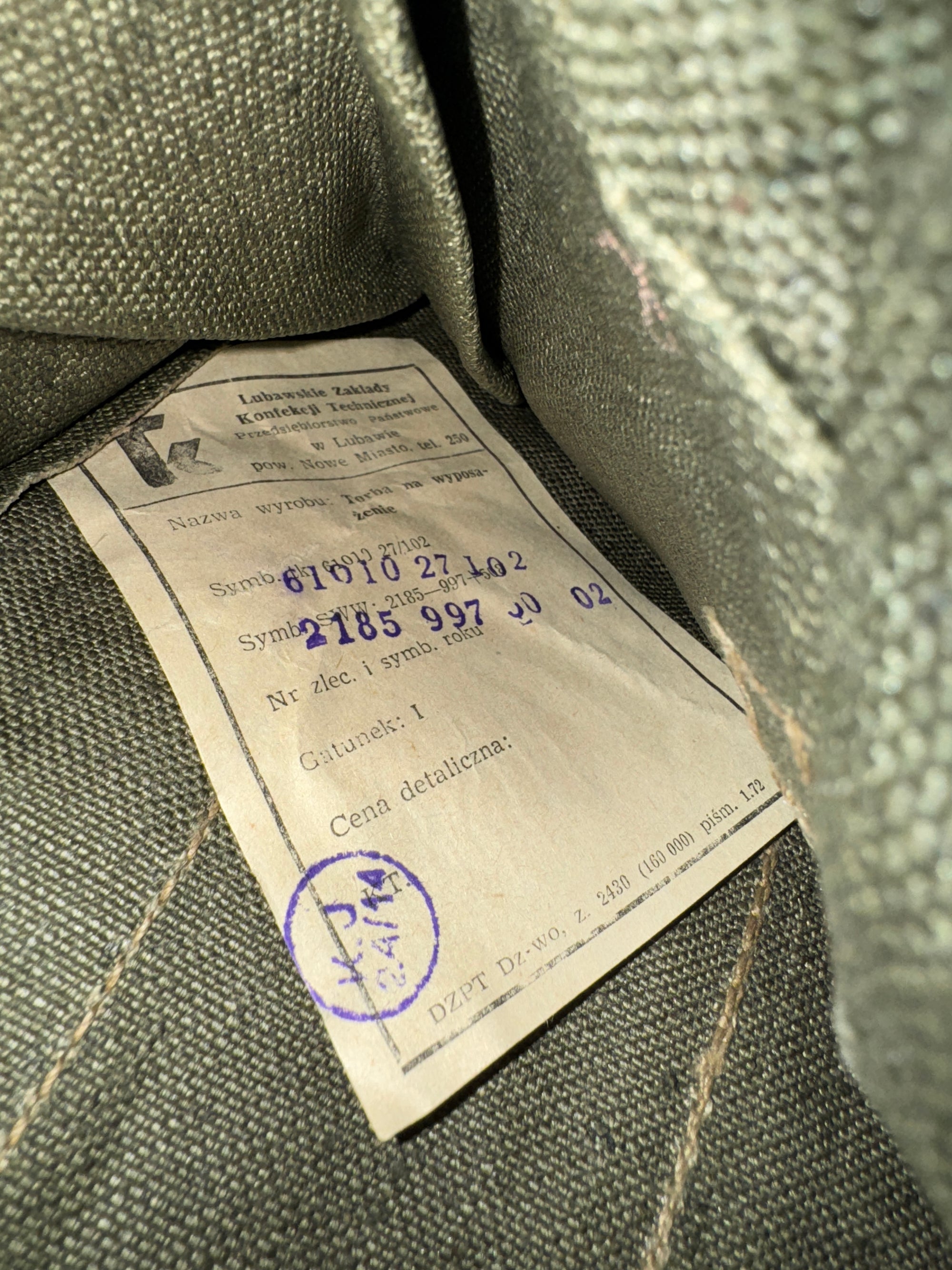 BESTSELLER Torba Brezentowa WP, Chlebak
