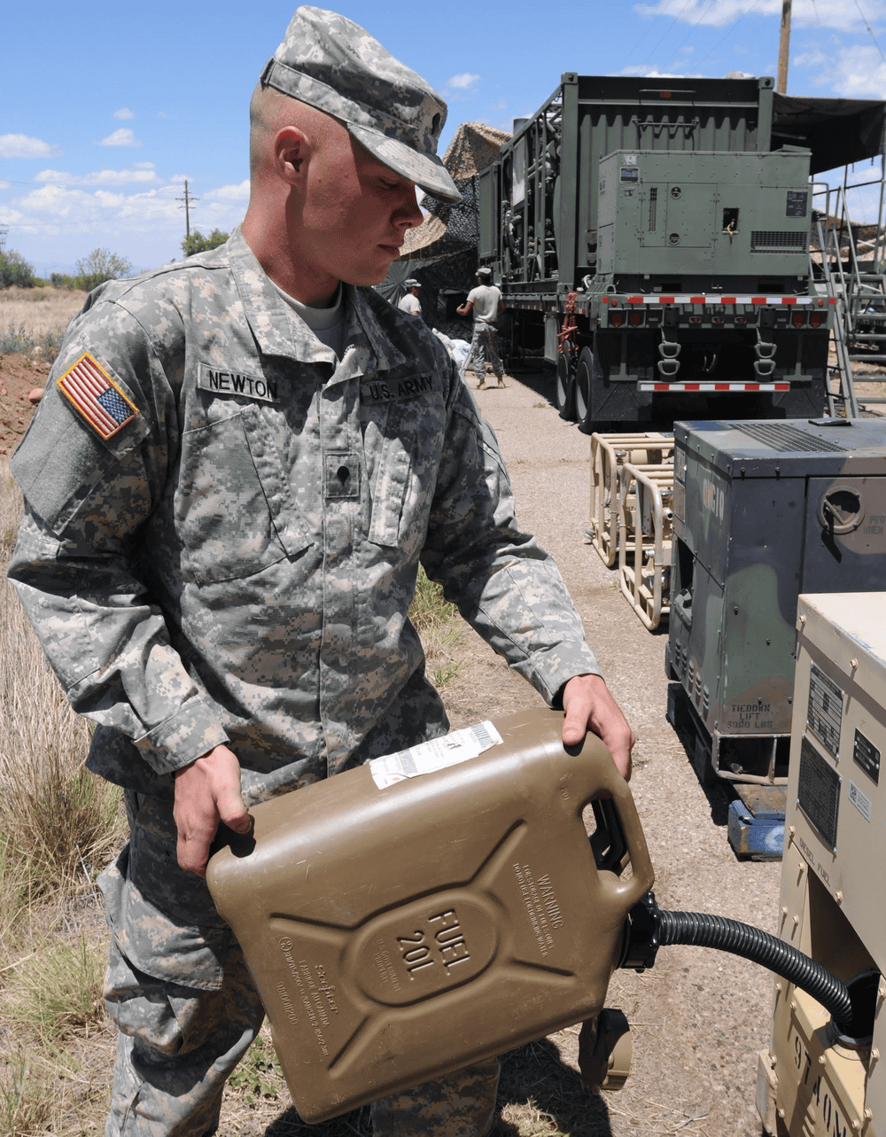 Kanister US ARMY 20 L Scepter, paliwo JP8 Diesel Abrams