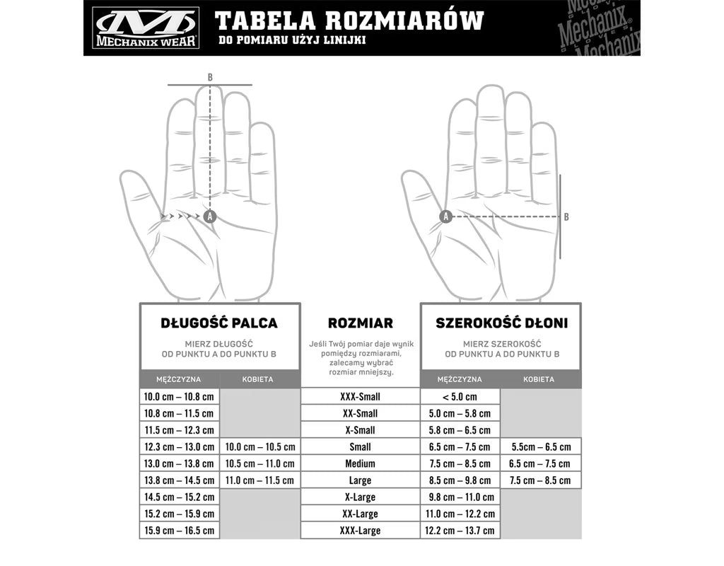 Rękawice taktyczne Mechanix Wear FastFit - KOLORY