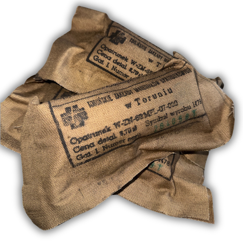 BESTSELLER Opatrunek Wojskowy PRL Toruń gat.1