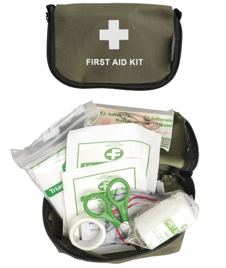 Apteczka turystyczna, survivalowa z wyposażeniem - Mil-Tec mała
