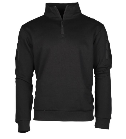 Bluza Mil-Tec Tactical 1/4 Zip Black