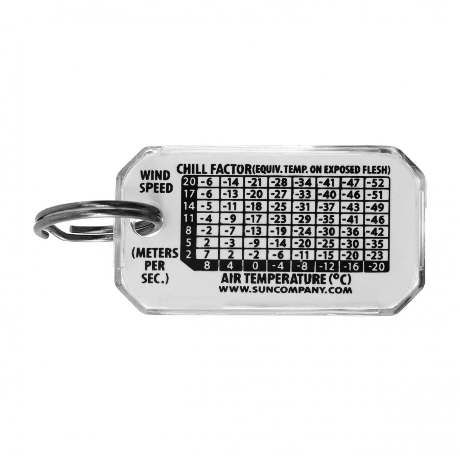 Sun Co. Therm-O-Compass Neon – brelok z termometrem i kompasem (różowy)