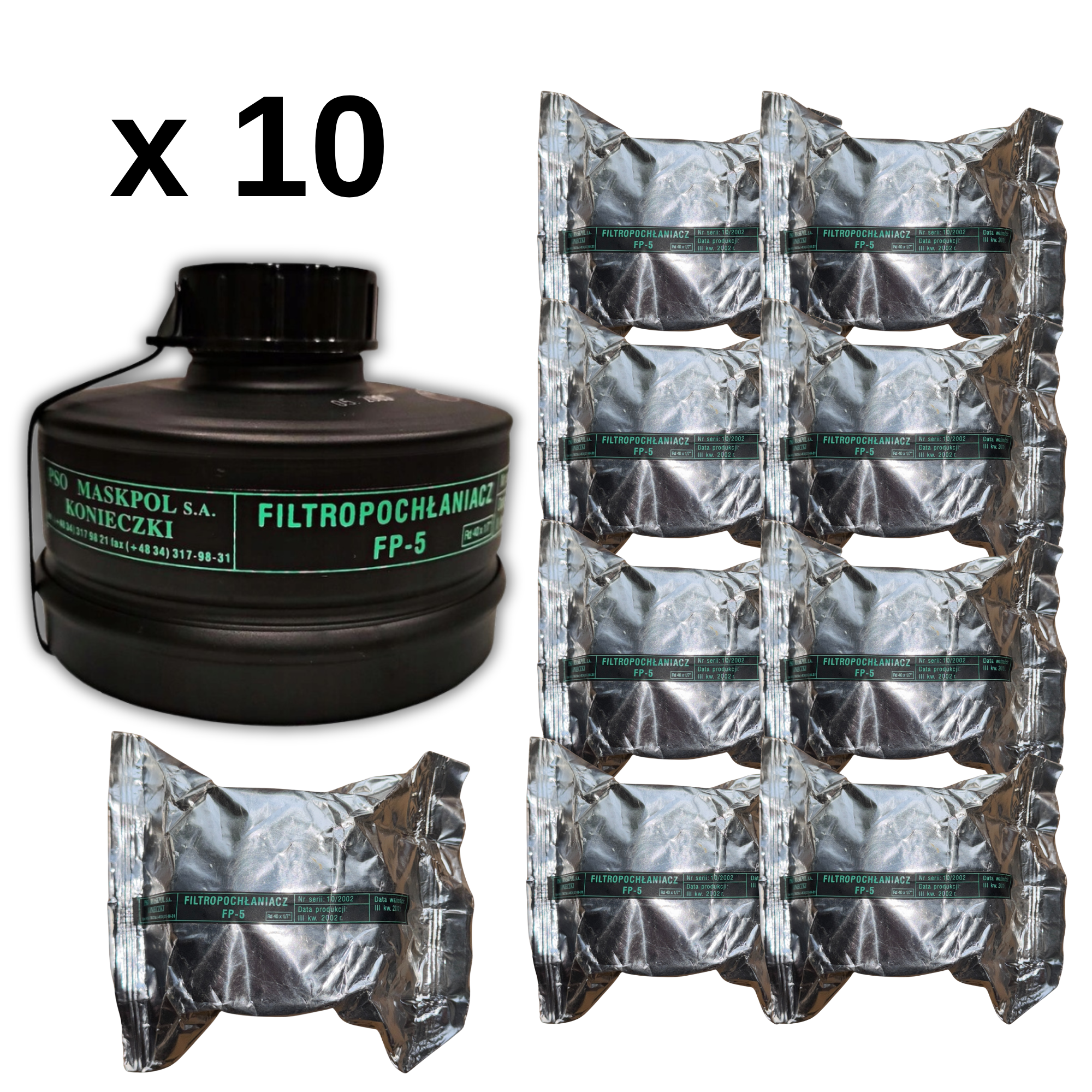 Pakiet 10 sztuk - Filtropochłaniacz FP5