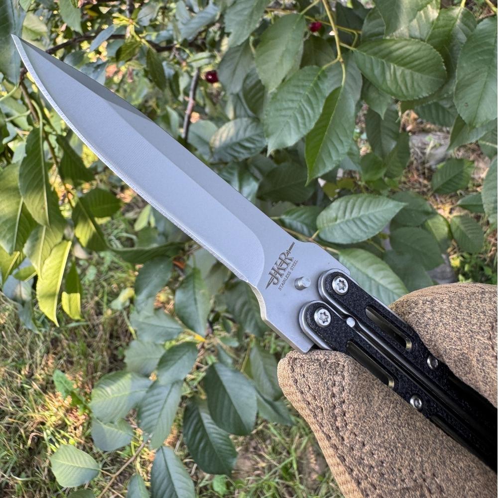 Nóż motylkowy Joker INOX 420 Clip Point
