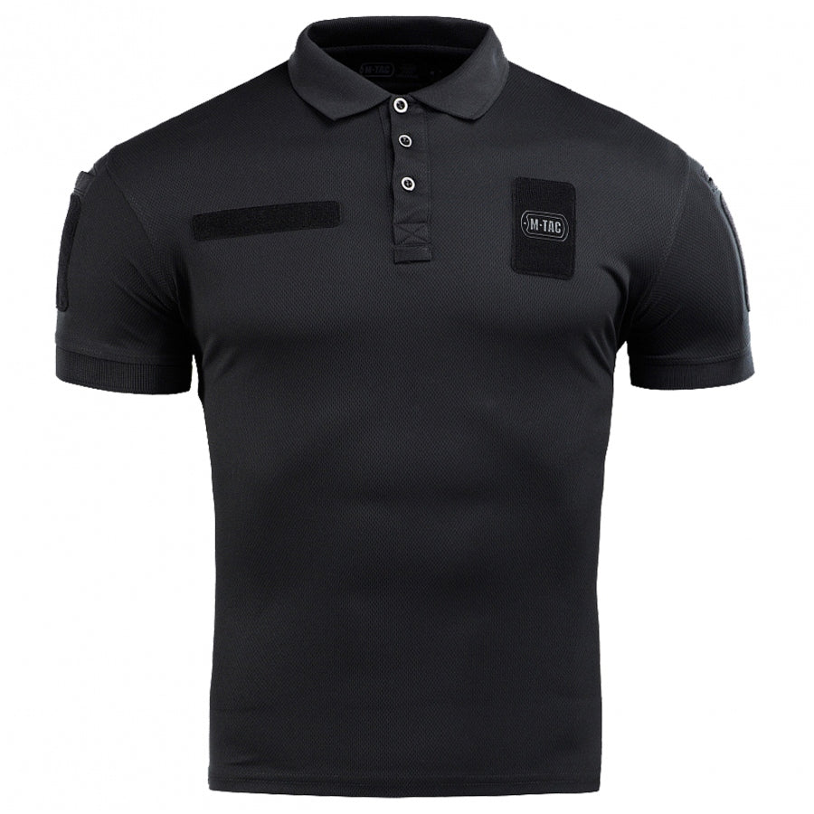 Koszulka Polo Taktyczna M-Tac Elite Tactical Coolmax Czarna