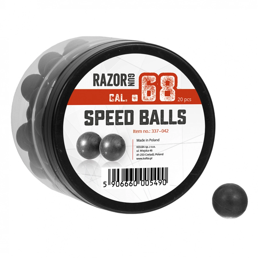 Kule gumowe RGun kal. .68 (17,2 mm) / 20 szt. do Umarex T4E HDS i SG-68