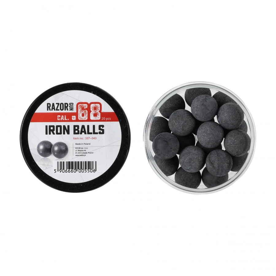 Kule gumowo-metalowe RGun 68 kal. .68 / 20 szt. do Umarex T4E HDS i SG-68