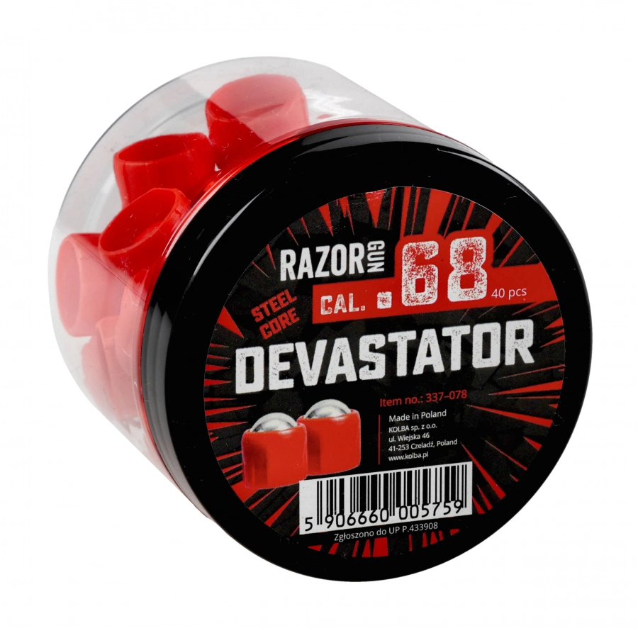 Kule metalowe RGun Steel Core Devastator kal. .68 / 40 szt. do Umarex T4E HDS 68