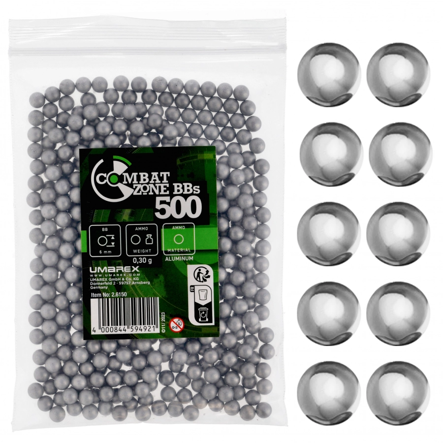 Kulki BB Combat Zone ALU 6 mm 0,3 g 500 szt.
