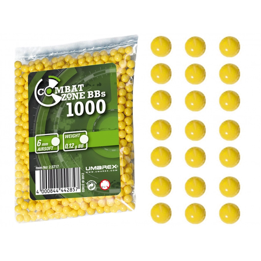 Kulki BB do ASG Combat Zone Basic 0,12 g 6 mm 1000 szt.