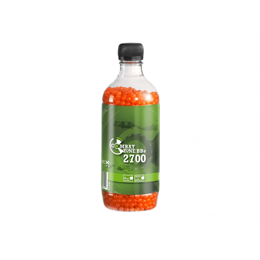 Kulki BB do ASG Combat Zone Basic 0,12 g 6 mm 2700 szt. pomarańczowe