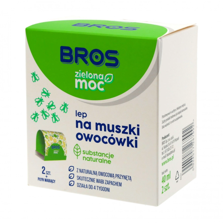Lep Bros Zielona Moc na muszki owocówki 2 szt.