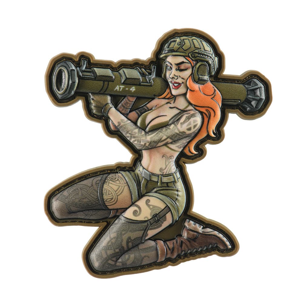 Naszywka 3D M-Tac Morale Patch AT-4 Girl Olive