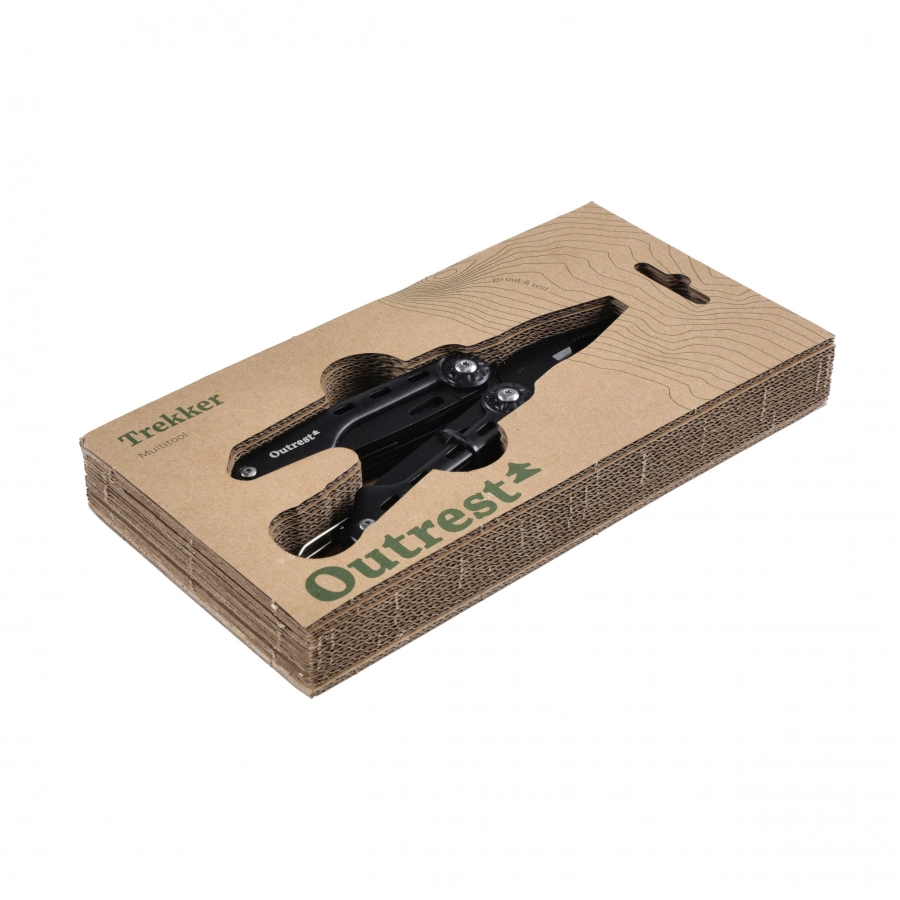 Outrest Trekker — multitool 8 narzędzi czarny