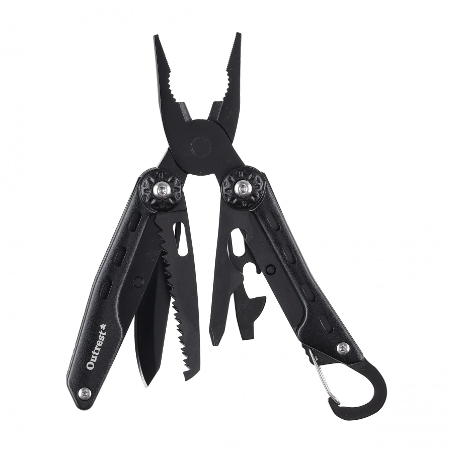 Outrest Trekker — multitool 8 narzędzi czarny