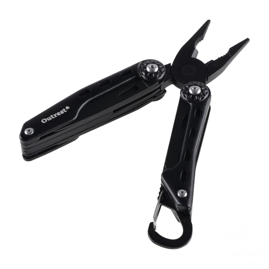 Outrest Trekker — multitool 8 narzędzi czarny