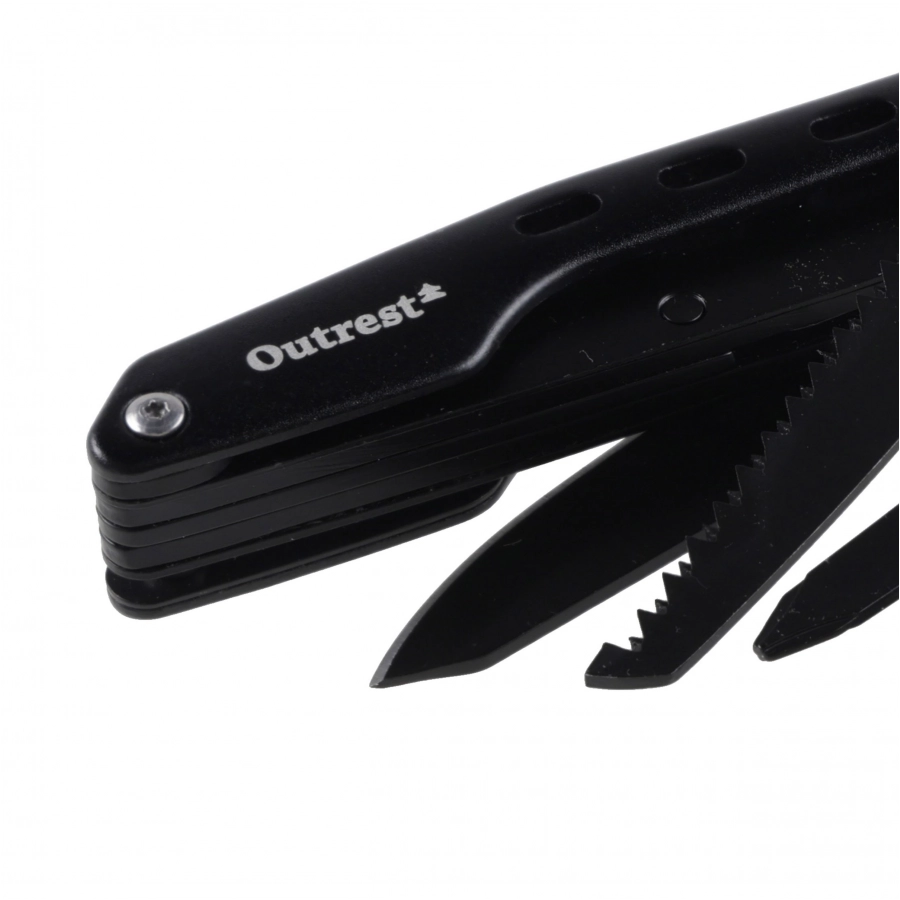Outrest Trekker — multitool 8 narzędzi czarny