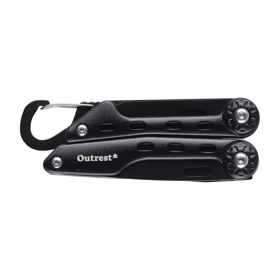 Outrest Trekker — multitool 8 narzędzi czarny