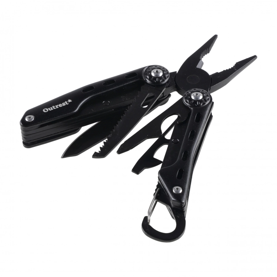 Outrest Trekker — multitool 8 narzędzi czarny