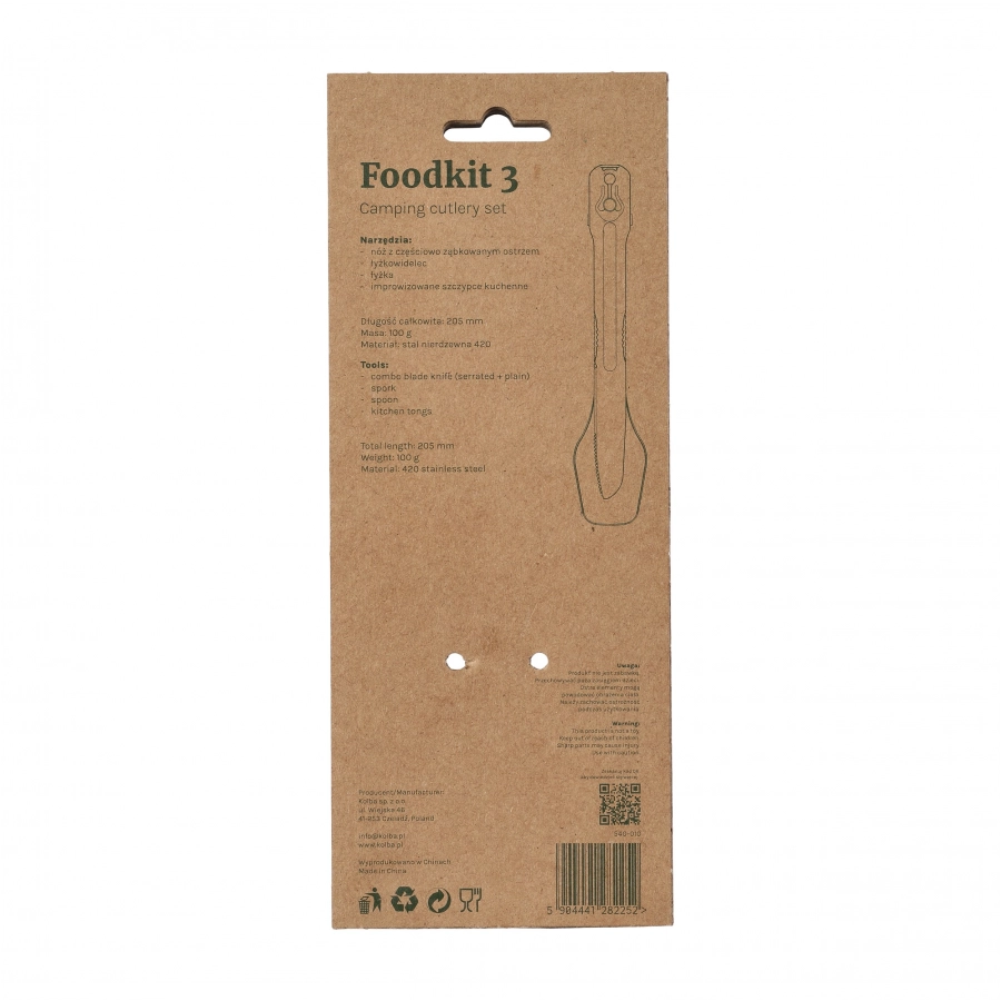 Outrest Foodkit 3w1 – niezbędnik turystyczny składany lekki