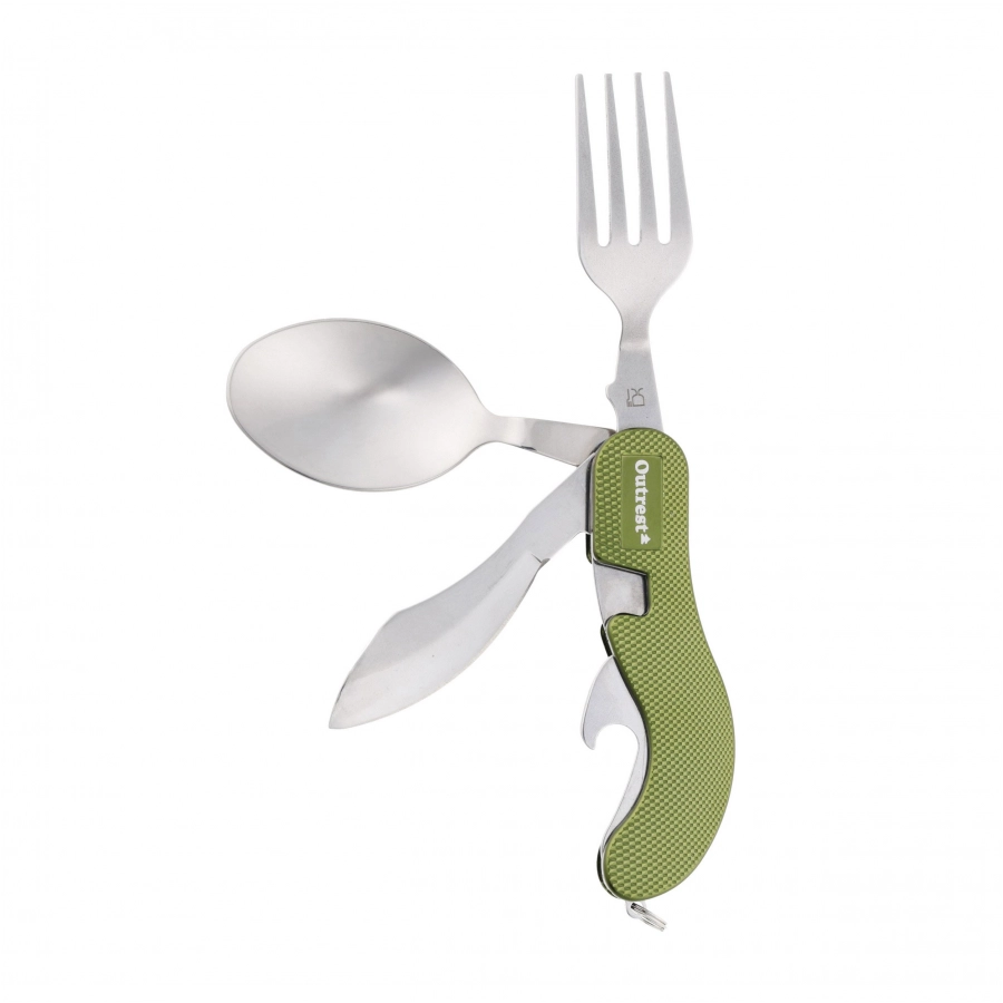 Niezbędnik turystyczny składany Outrest Pocket Meal 4w1 (oliwkowy)