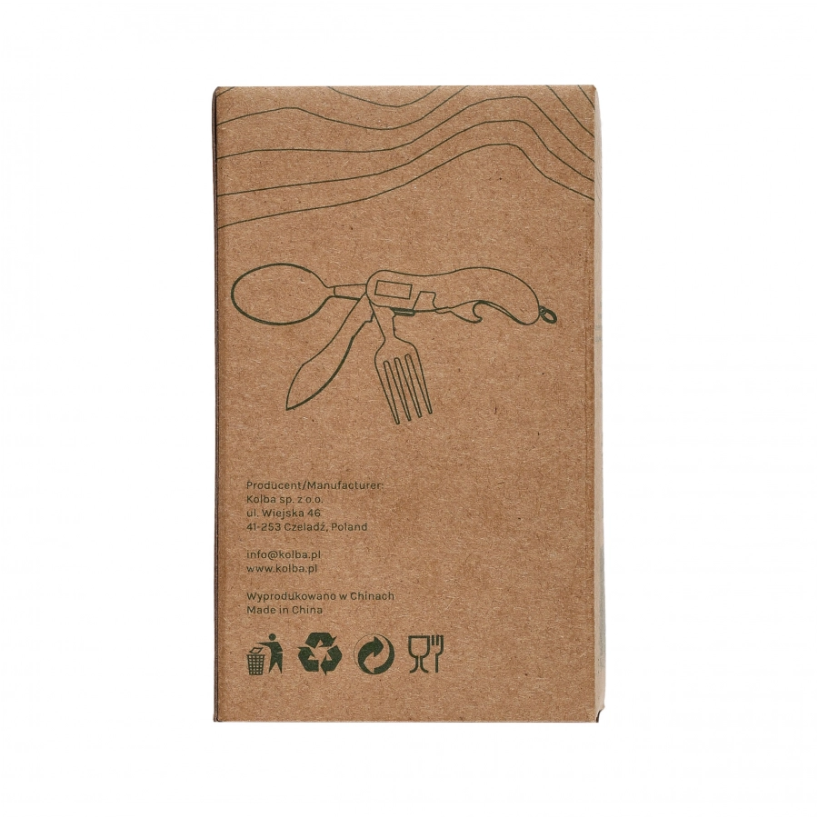 Niezbędnik turystyczny składany Outrest Pocket Meal 4w1 (oliwkowy)