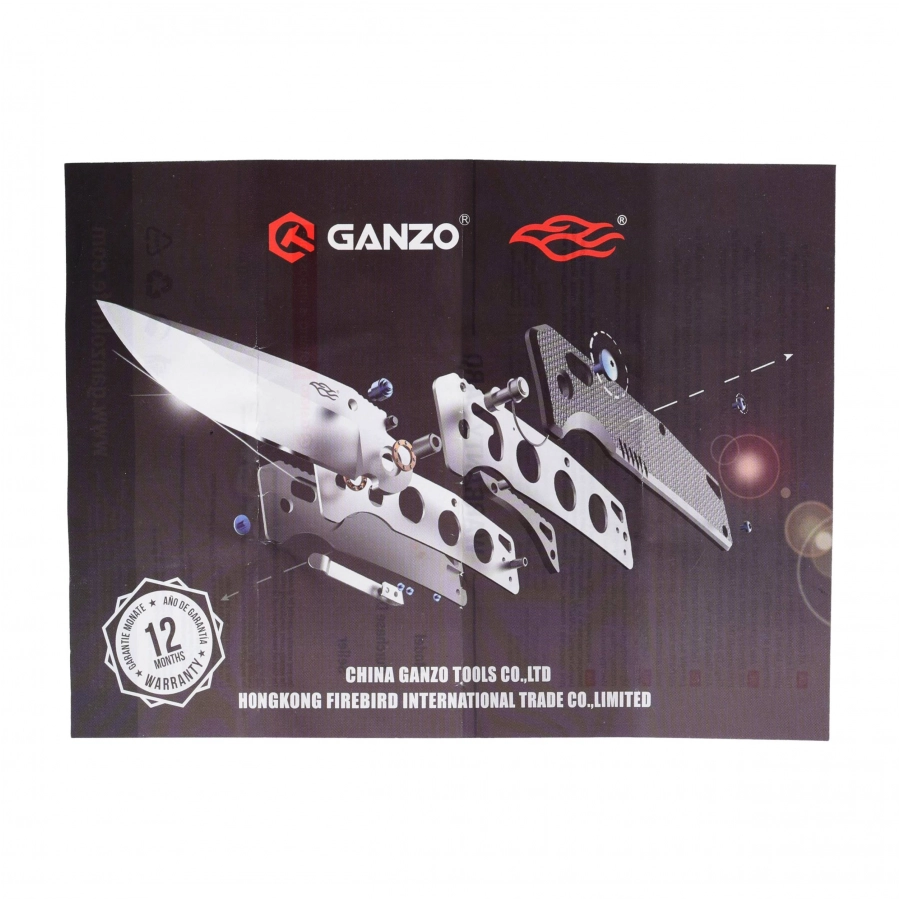 Ganzo / Firebird G8012V2-DY nóż bushcraft