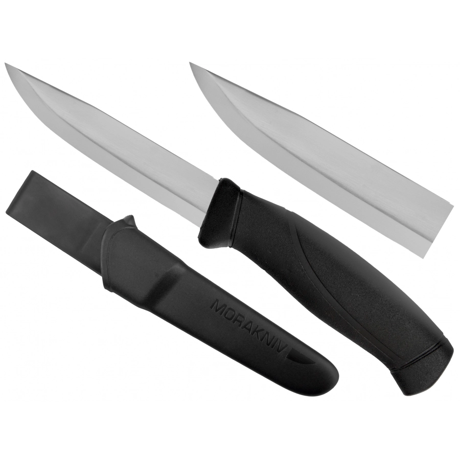 Morakniv Companion czarny — stal nierdzewna 12C27