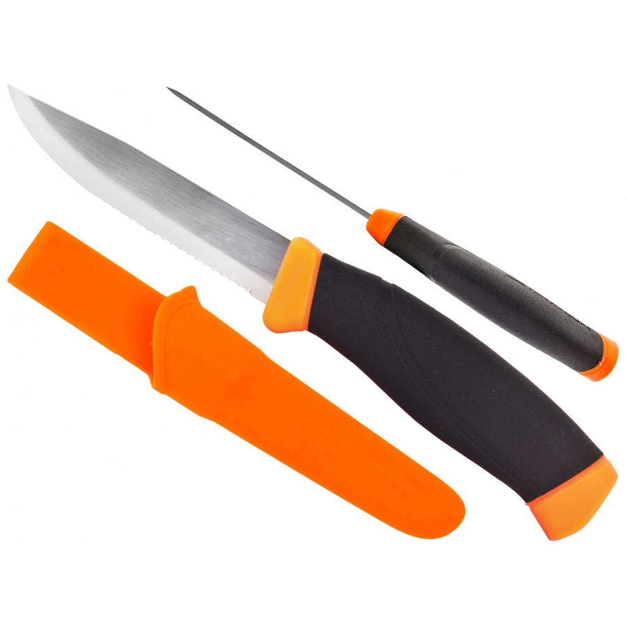 Nóż Morakniv Companion F Serrated pomarańczowy