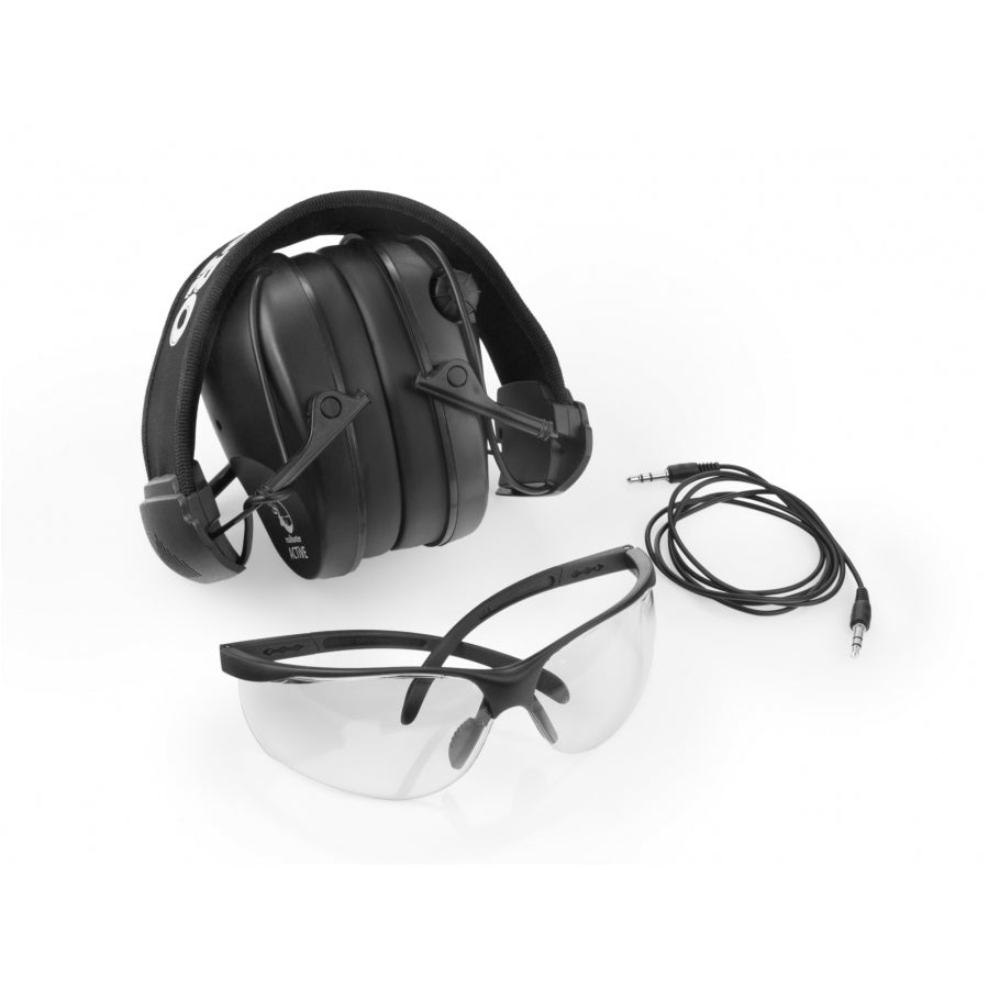 Aktywne ochronniki słuchu RealHunter ACTIVE Pro + okulary ochronne
