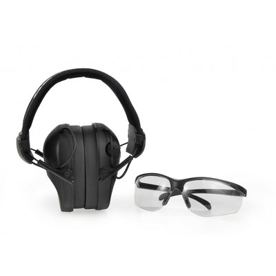Aktywne ochronniki słuchu RealHunter ACTIVE Pro + okulary ochronne