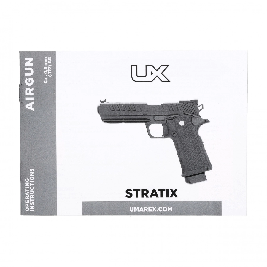 Pistolet wiatrówka UX Stratix 4,5mm BB CO2 <3J