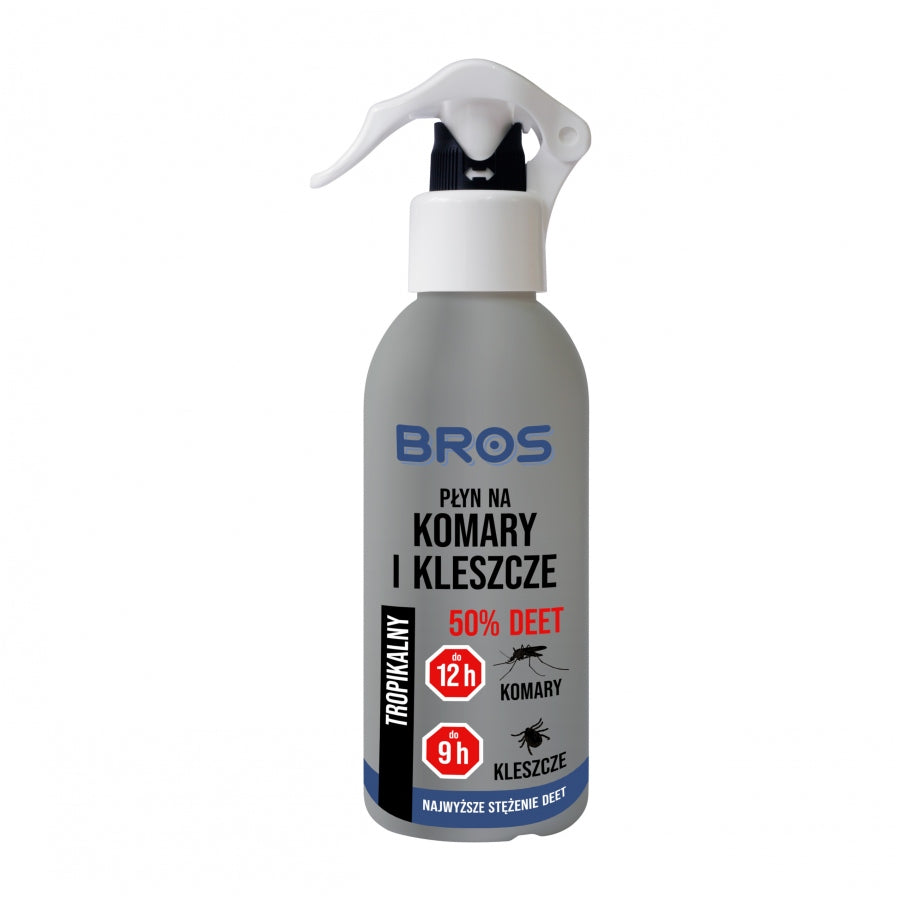 Repelent Bros na komary i kleszcze DEET 50% 130 ml