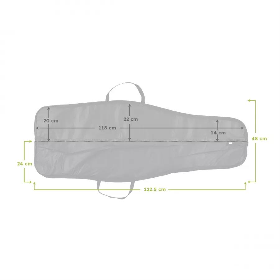 NN Pokrowiec soft 120 cm 1 kieszeń kamuflaż