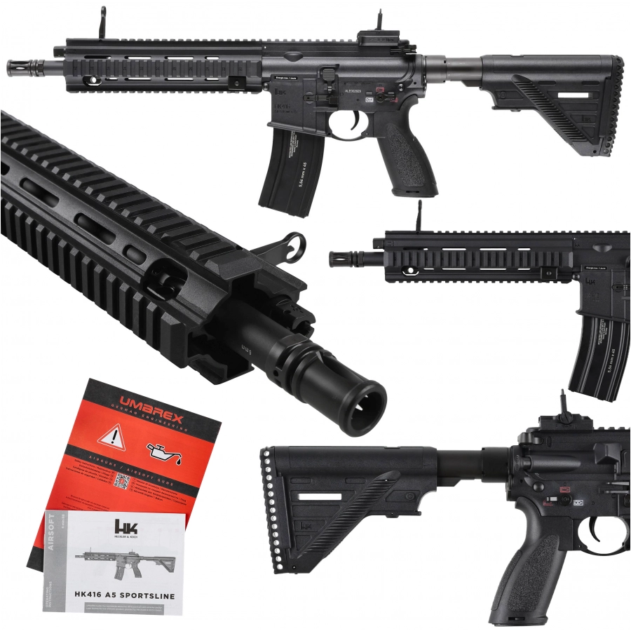 Heckler&Koch HK416 A5 Sportsline 6 mm – replika ASG czarny
