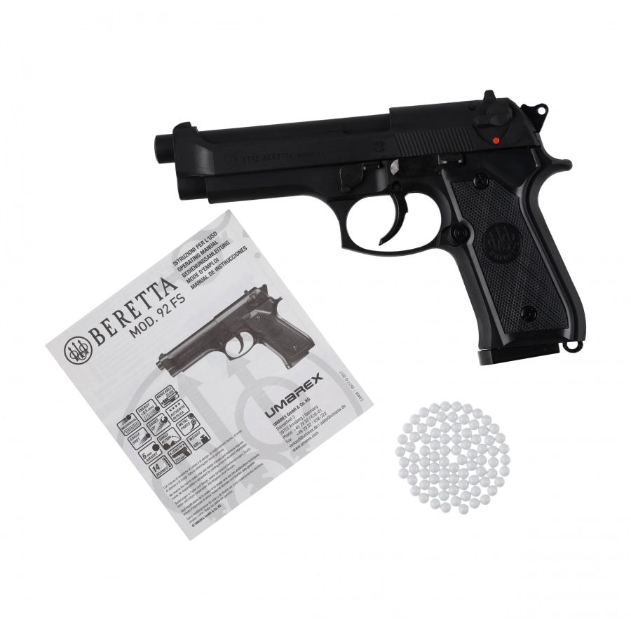 Beretta M92 PSS 6 mm BB — replika pistoletu ASG (sprężynowy, czarny)