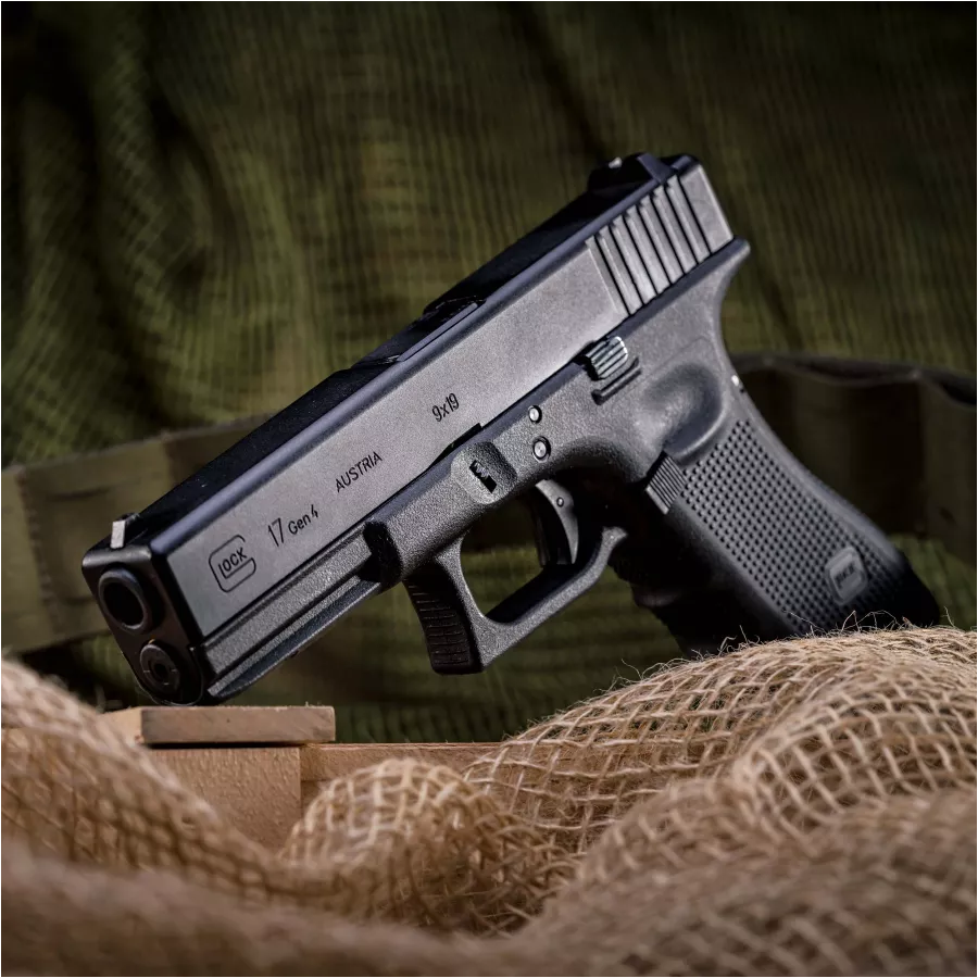 Glock 17 Gen.4 - replika ASG 6 mm Green Gas czarny