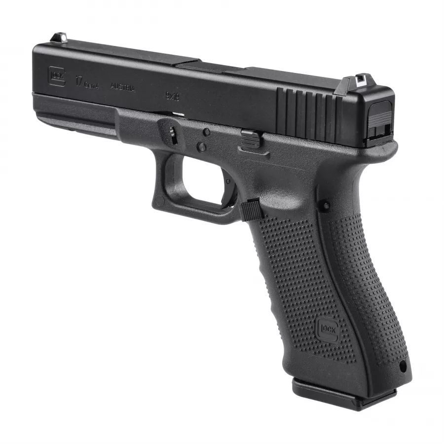 Glock 17 Gen.4 - replika ASG 6 mm Green Gas czarny