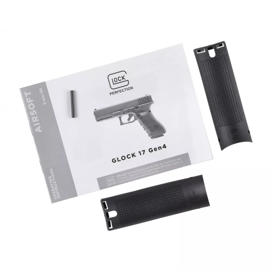 Glock 17 Gen.4 - replika ASG 6 mm Green Gas czarny