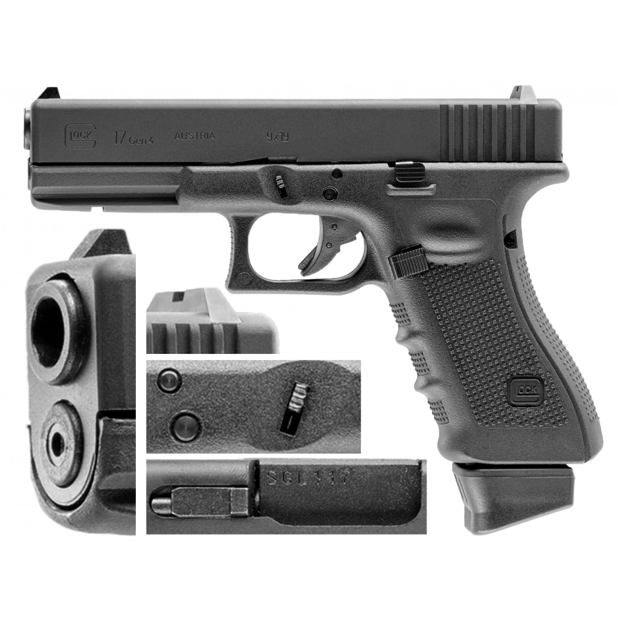 Glock 17 Gen.4 replika ASG CO2 25 kulek