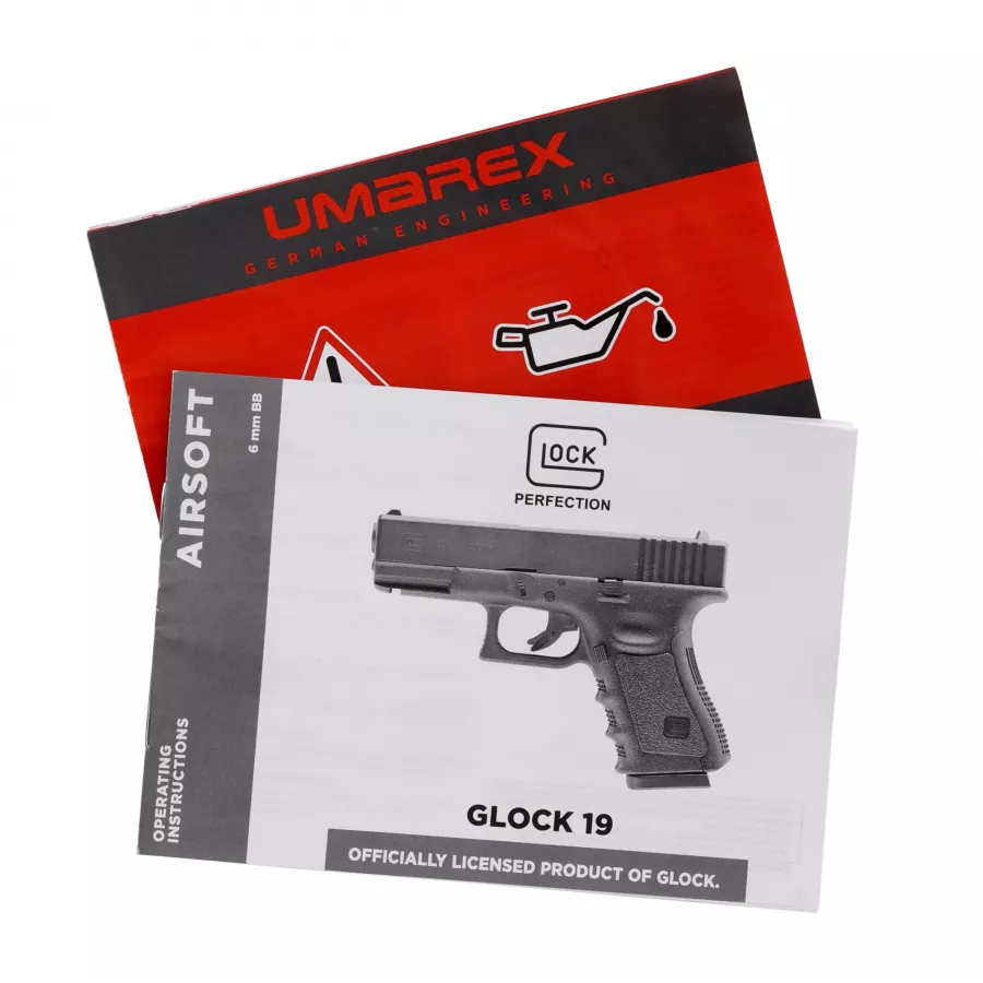 Glock 19 replika pistolet ASG 6 mm CO2 12 g