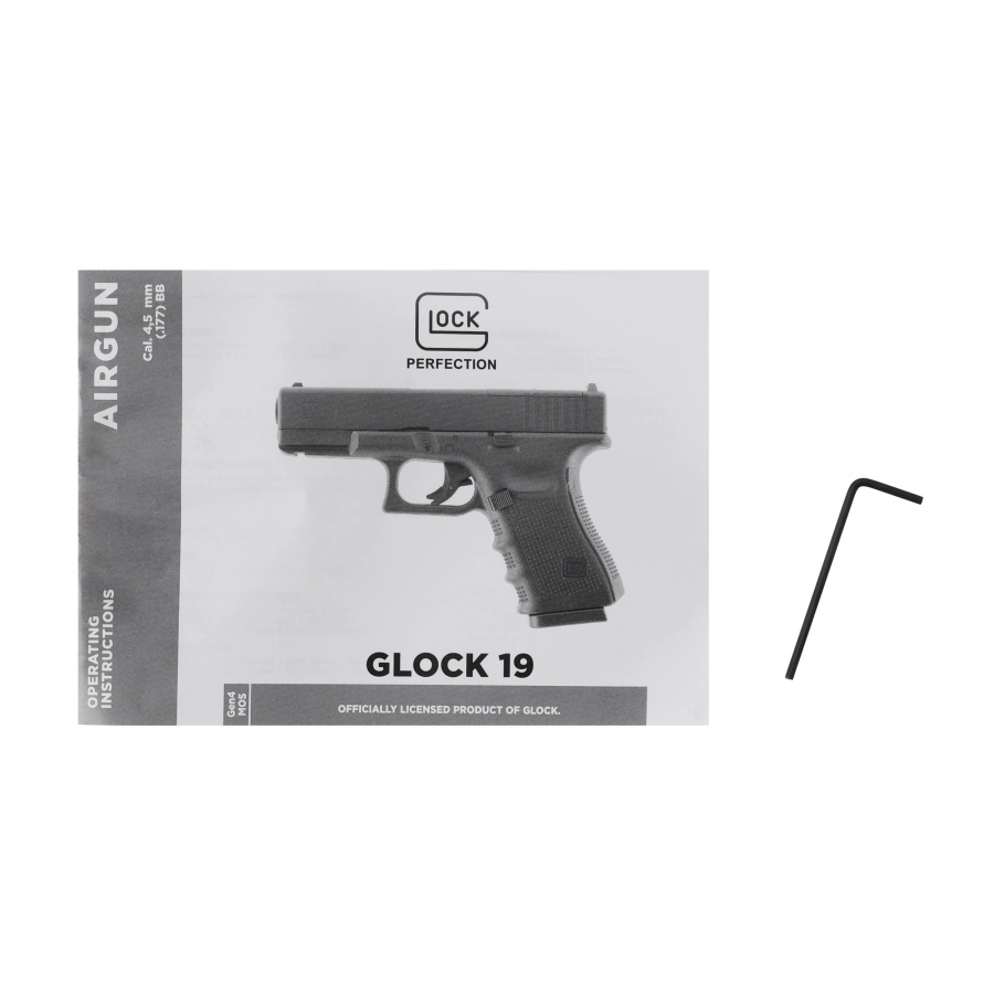 Glock 19 Gen.4 MOS — replika pistolet ASG CO2 6 mm BB