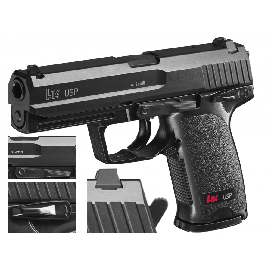 Heckler&Koch USP 6 mm – sprężynowa replika ASG
