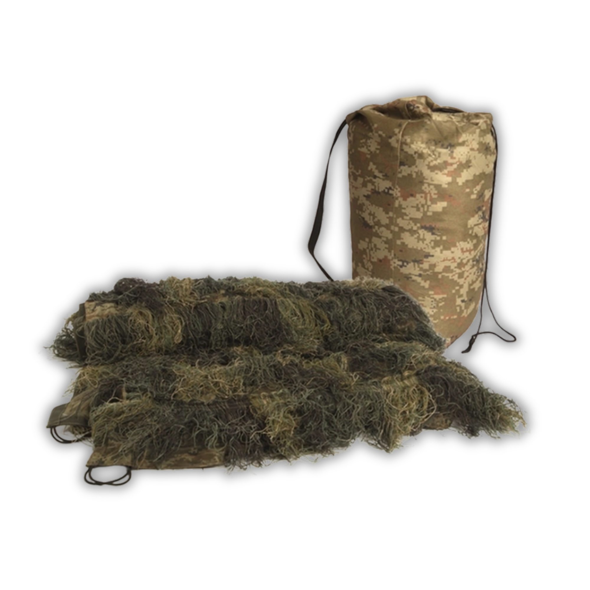 Siatka Maskująca Ghillie Cover Anti Fire 140x100 cm Mil-Tec Woodland