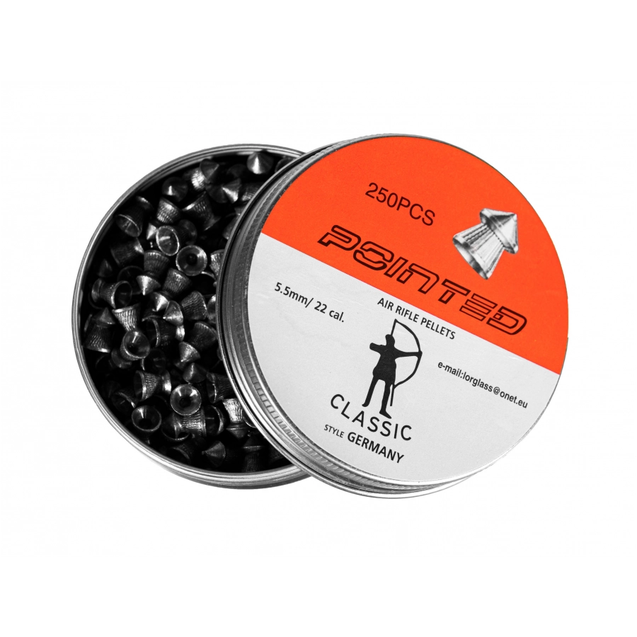Lorglass Śrut diabolo Classic Pointed Boxer 5,5 mm 250 szt. molet
