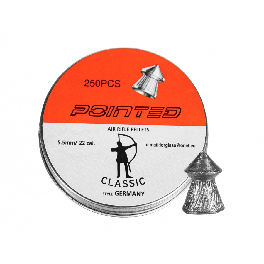 Lorglass Śrut diabolo Classic Pointed Boxer 5,5 mm 250 szt. molet