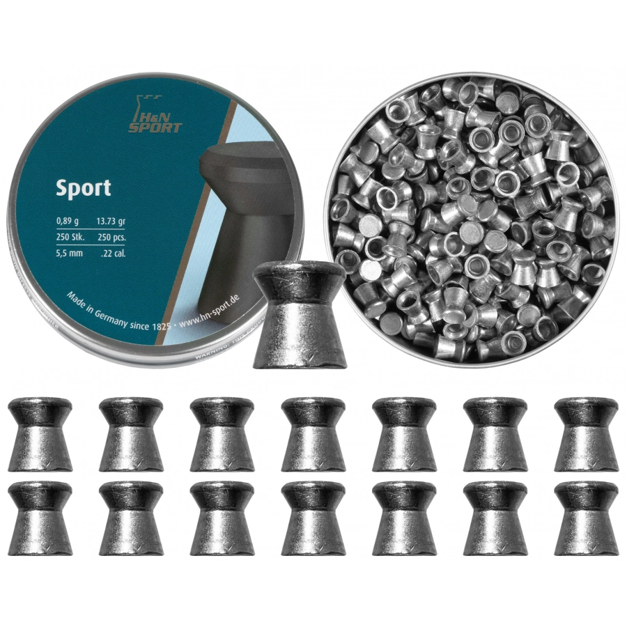 Śrut diabolo H&N Sport Glatt 5,5 mm 250 szt.